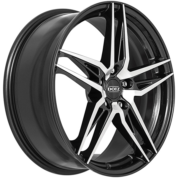 DOTZ Interlagos dark 7.5x18 5x114.3 ET 50 Gunmetal/polished