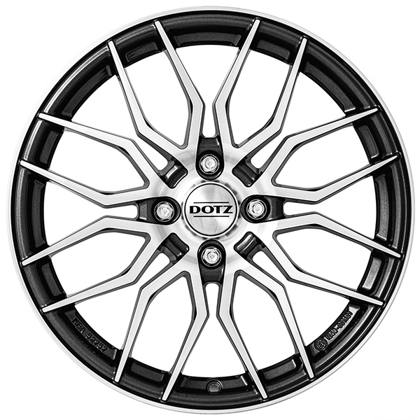 DOTZ LimeRock dark 7x17 4x100 ET 44 GUNMETAL/POLISHED