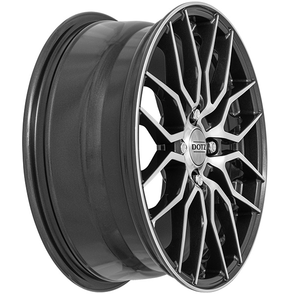 DOTZ LimeRock dark 6.5x16 4x100 ET 40 GUNMETAL/POLISHED