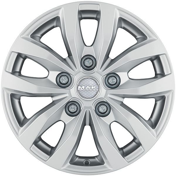 MAK LOAD 5 3 6.5x15 5x160 ET 58 SILVER
