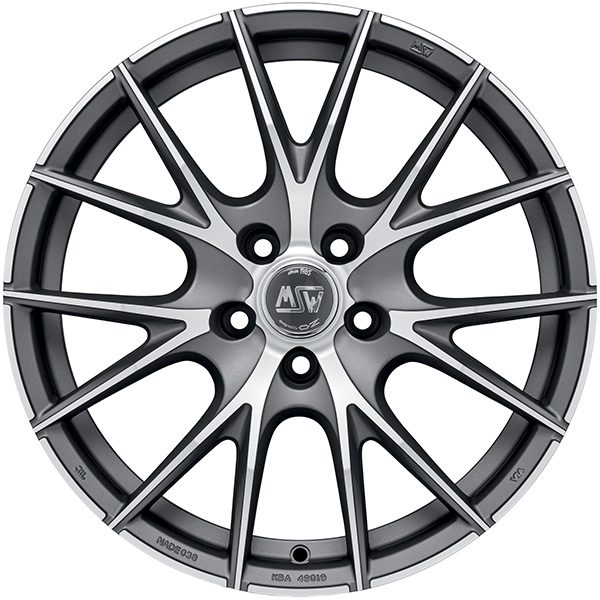 MSW 25 8x17 5x114.3 ET 45 MATT TITANIUM FULL POLISHED