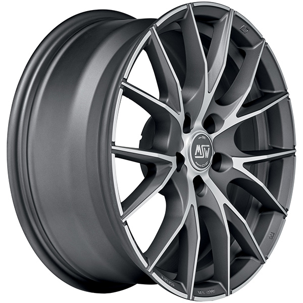MSW 25 8x18 5x112 ET 48 MATT TITANIUM FULL POLISHED