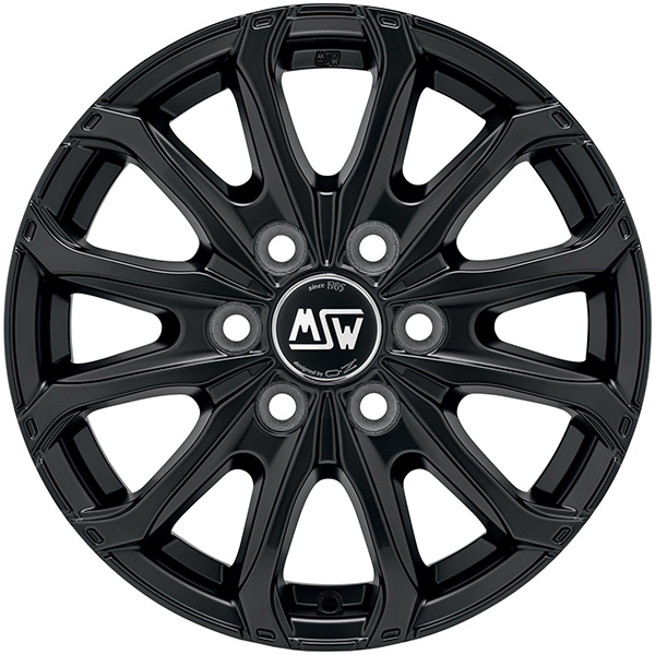 MSW 48 VAN 6 HOLES 6.5x16 6x130 ET 62 MATT BLACK