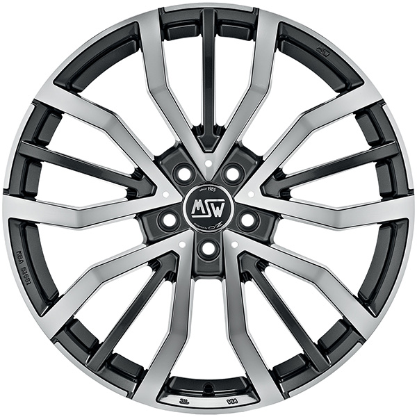 MSW 49 8x19 5x114.3 ET 40 GLOSS GUN METAL FULL POLISHED