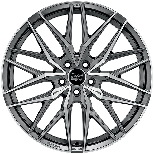 MSW 50 10x22 5x120 ET 42 MATT GUN METAL FULL POLISHED (MGMFP)