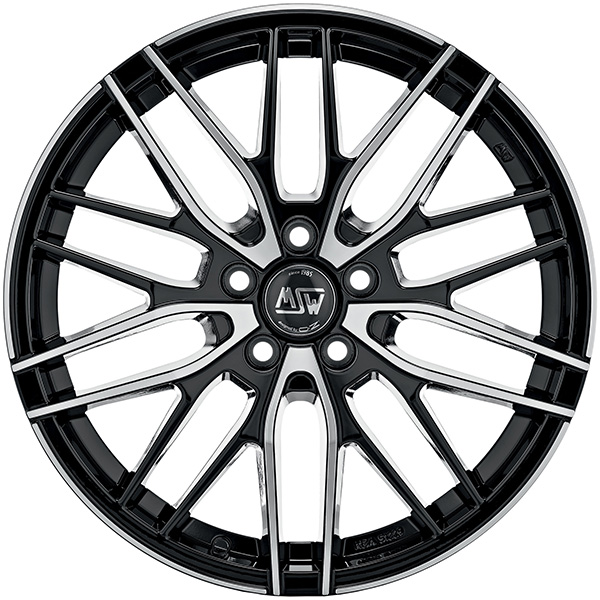MSW 72 7x17 5x120 ET 45 GLOSS BLACK FULL POLISHED