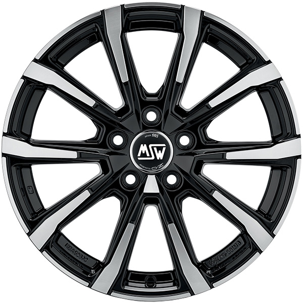MSW 79 6.5x16 5x114.3 ET 32 GLOSS BLACK FULL POLISHED