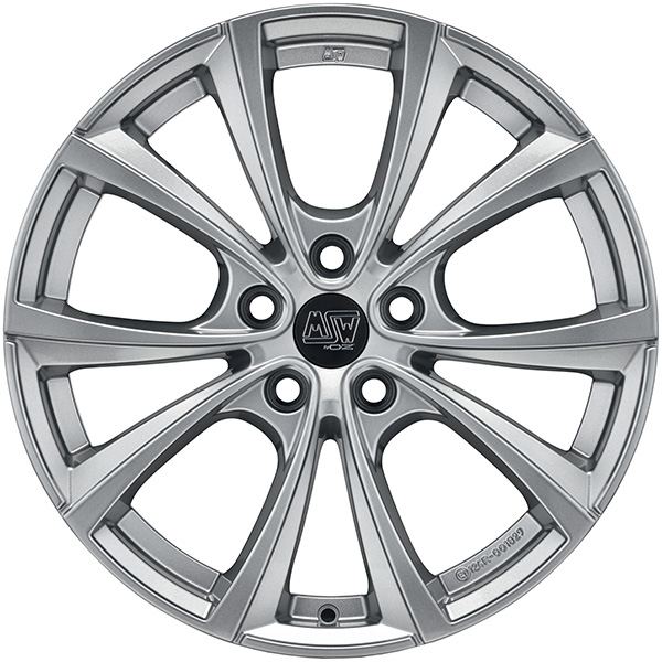 MSW 27T 9.5x19 5x120 ET 40 FULL SILVER