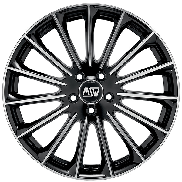 MSW 30 7,5x18 5x112 ET 33 GLOSS BLACK FULL POLISHED