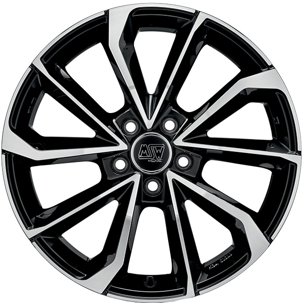 MSW 42 8x19 5x112 ET 27 GLOSS BLACK FULL POLISHED