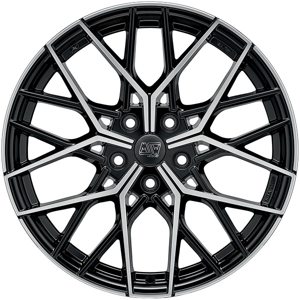 MSW 74 8.5x20 5x112 ET 20 GLOSS BLACK FULL POLISHED