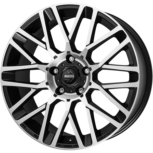 MOMO Revenge Evo 7x17 5x100 ET 35 Nero Opaco Diamantato
