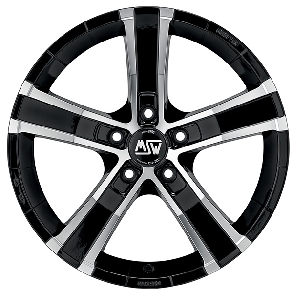 MSW SAHARA 5 8x18 5x120 ET 45 GLOSS BLACK FULL POLISHED
