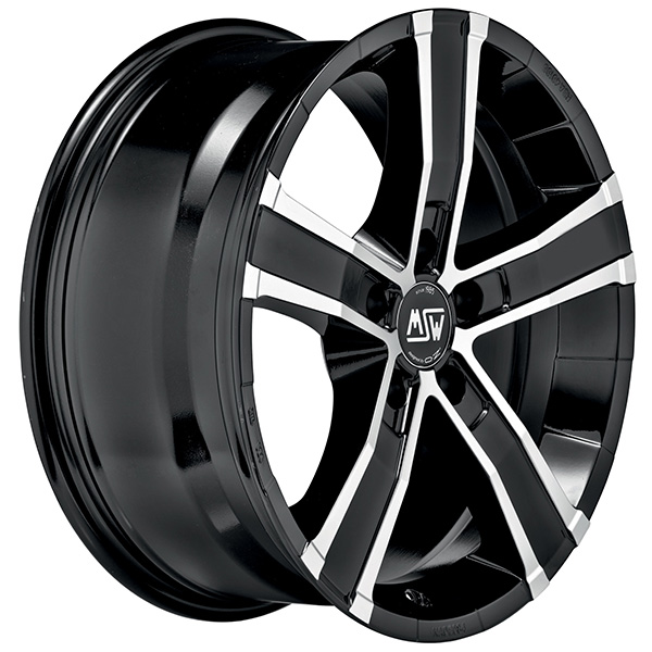 MSW SAHARA 5 8x18 5x120 ET 45 GLOSS BLACK FULL POLISHED
