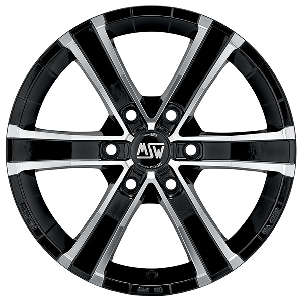 MSW SAHARA 6 8x18 6x114,3 ET 30 GLOSS BLACK FULL POLISHED