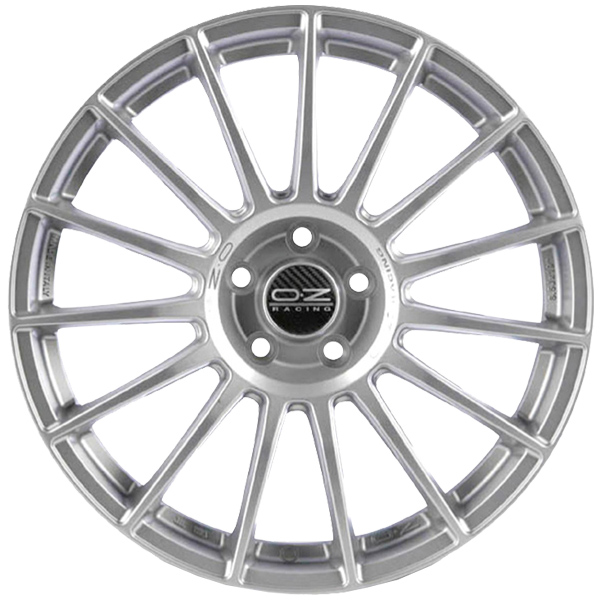 OZ RACING SUPERTURISMO LM 7.5x17 5x108 ET 40 MATT RACE SILVER BLACK LETTERING