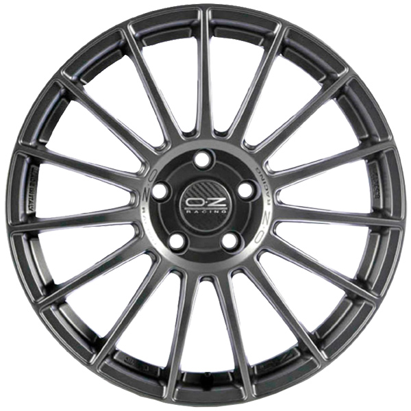 OZ RACING SUPERTURISMO LM 7.5x17 5x100 ET 35 MATT GRAPHITE SILVER LETTERING
